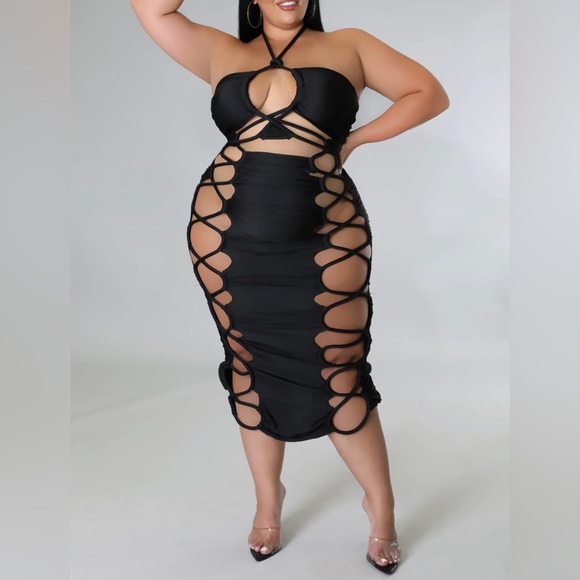 Exotic Nights Plus Size Dress - Picture 6 of 7